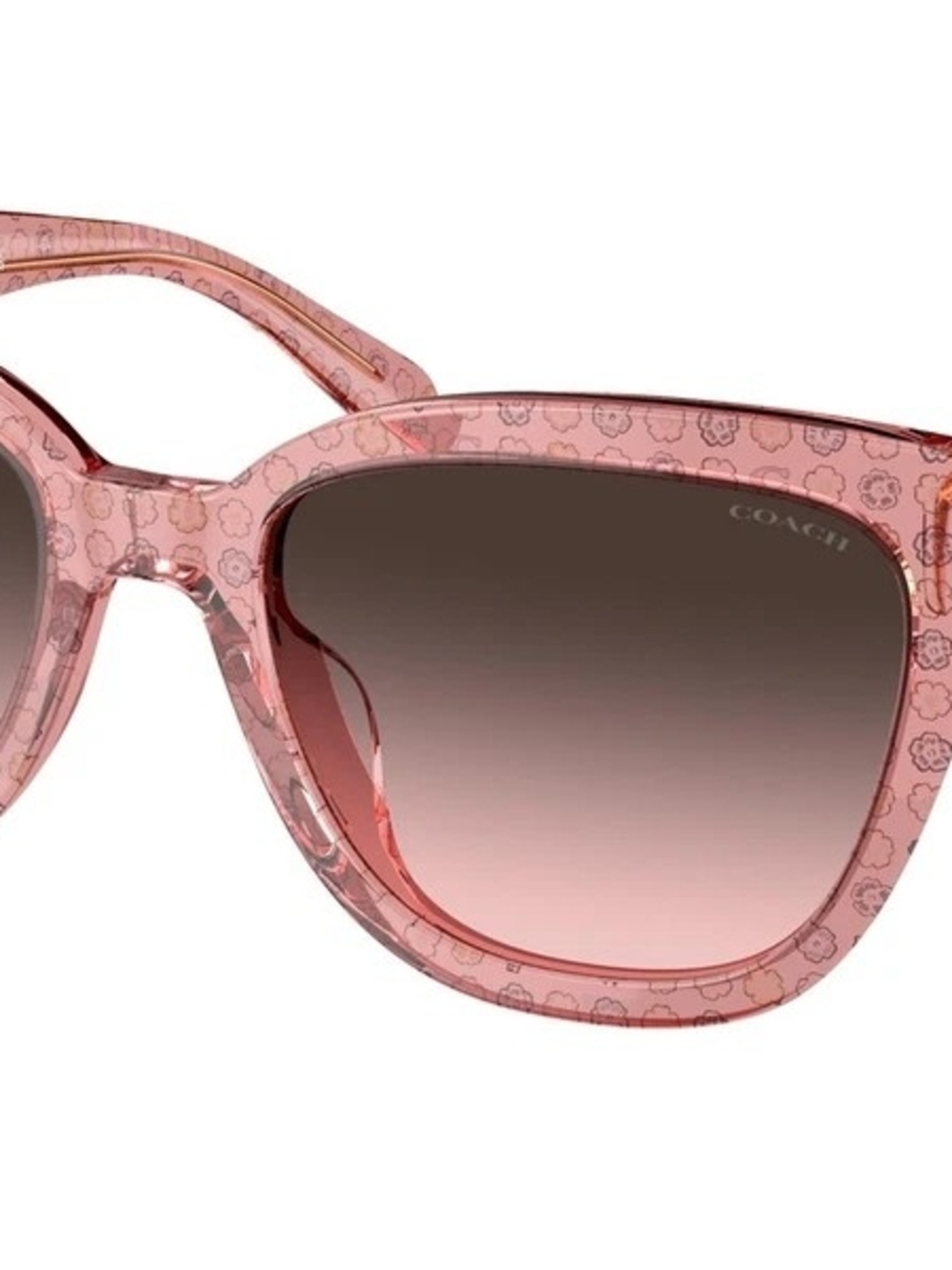 Coach Pink Floral Cat-Eye Cl920 Sunglasses